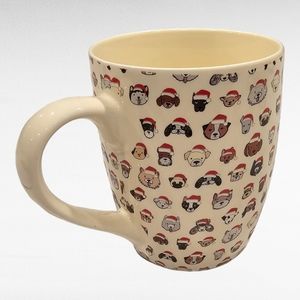 Hazel & Co Dogs with Santa Hats Mug